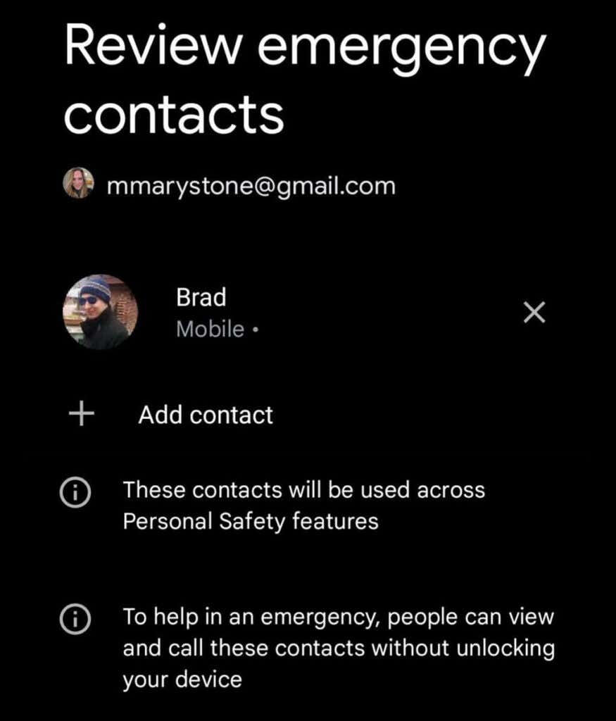 04ReviewEmergencyContacts - Online Tech Tips Personal Safety App Setup image 3 - 04ReviewEmergencyContacts