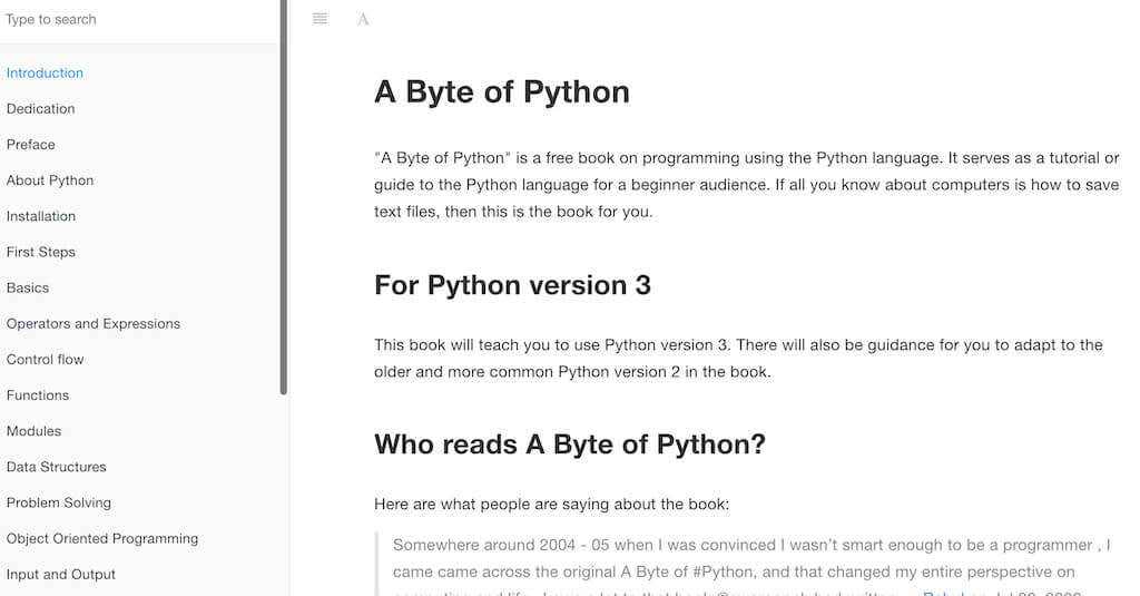 05_a-byte-of-python - Online Tech Tips A Byte of Python image - 05_a-byte-of-python