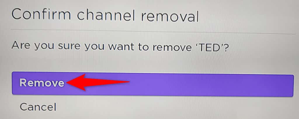 11-choose-remove - Online Tech Tips Step 2: Remove Roku Channels image 7 - 11-choose-remove