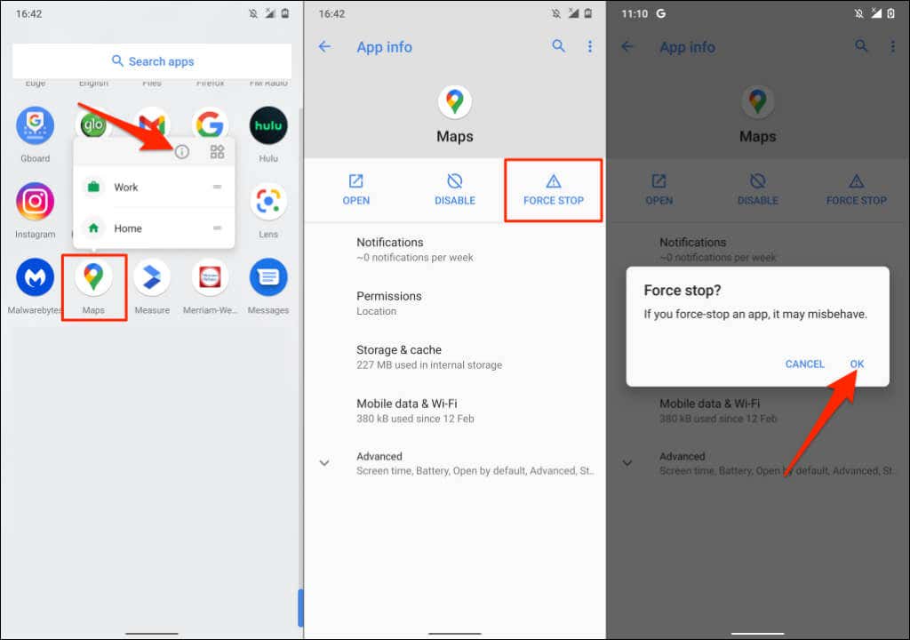 11-force-stop-google-maps-android-not-taking - Online Tech Tips Force Close and Reopen Google Maps image - 11-force-stop-google-maps-android-not-taking