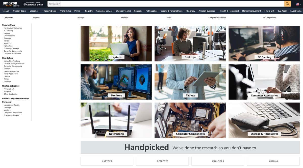 amazon - Online Tech Tips The Best Websites for Buying Computer Parts Online image 7 - amazon