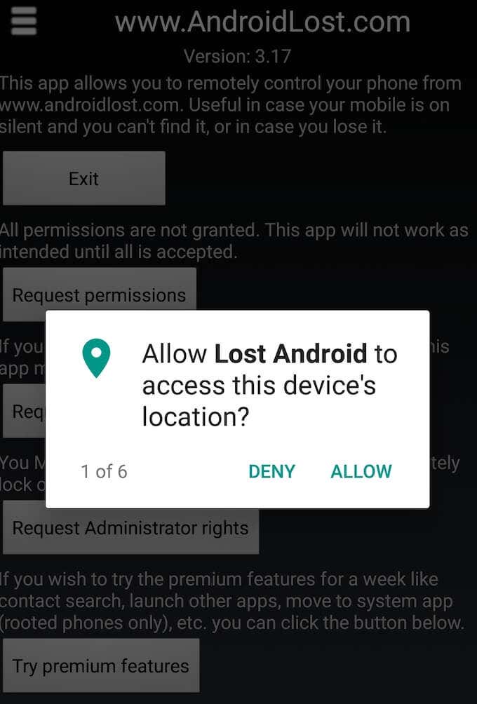 android-lost_permission - Online Tech Tips Use Android Lost To Erase Your Android Phone image 2 - android-lost_permission