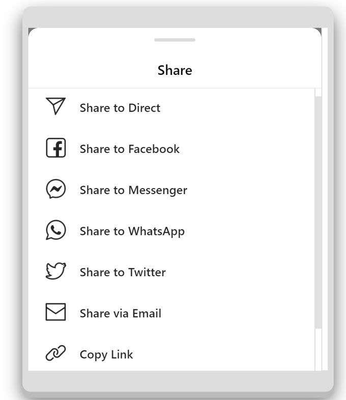 Sharing Instagram Posts On Other Platforms image 2 - click share