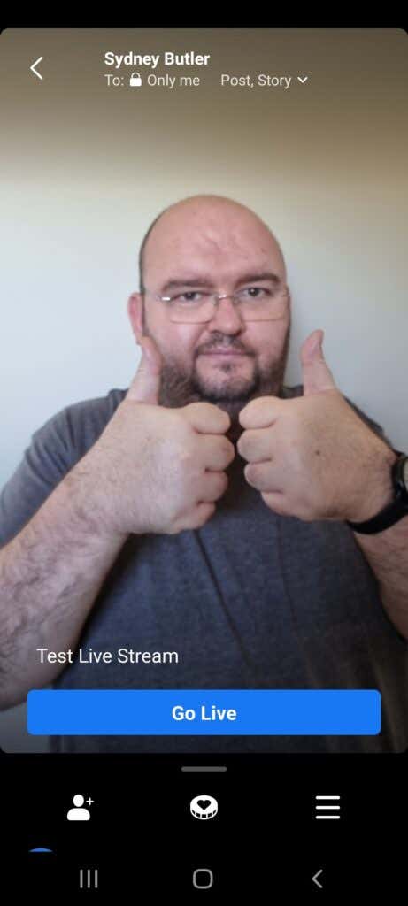 Facebook Live (Android and iOS) image - Facebook