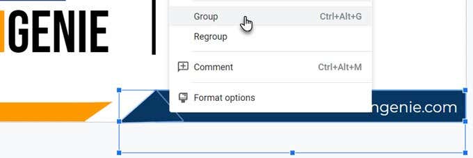 Make a Business Card From a New Document image 7 - Google-Drawings-Using-Shapes-Creatively
