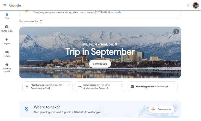 google-flights-trips - Online Tech Tips Other Google Flights Features image 2 - google-flights-trips