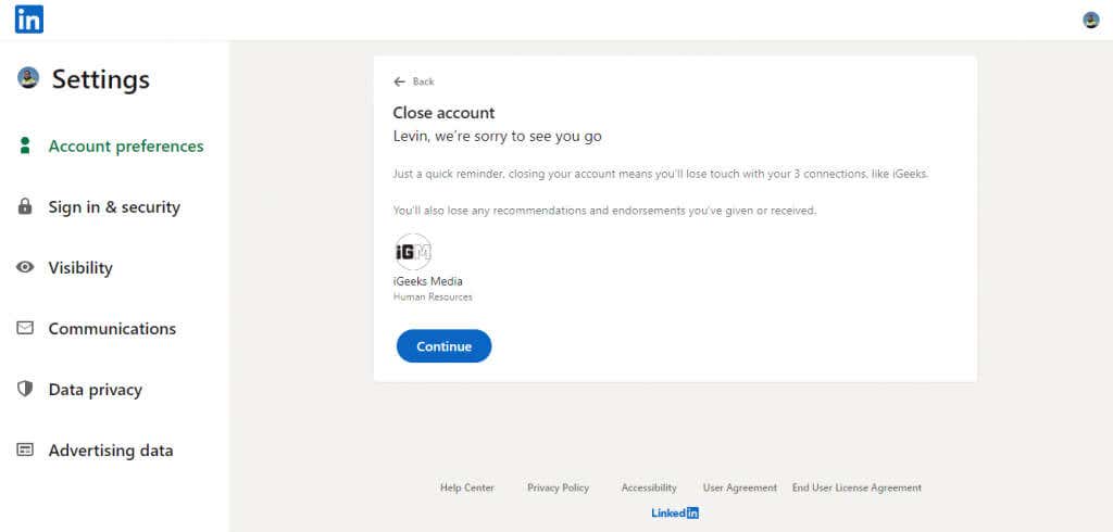 how-to-delete-your-linkedin-account-4-compressed - Online Tech Tips How to Delete Your LinkedIn Account on a PC image 3 - how-to-delete-your-linkedin-account-4-compressed