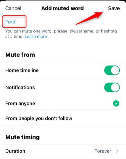 creating the muted word and setting options for it - how-to-mute-words-phrases-or-hashtags-on-twitter-12-compressed
