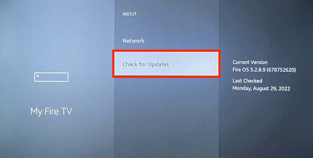 how-to-restart-your-fire-tv-stick-8-compressed - Online Tech Tips selecting Check for Updates in fire tv stick settings - how-to-restart-your-fire-tv-stick-8-compressed