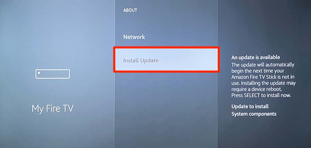 how-to-restart-your-fire-tv-stick-9-compressed - Online Tech Tips selecting Install Update in Fire TV stick settings - how-to-restart-your-fire-tv-stick-9-compressed