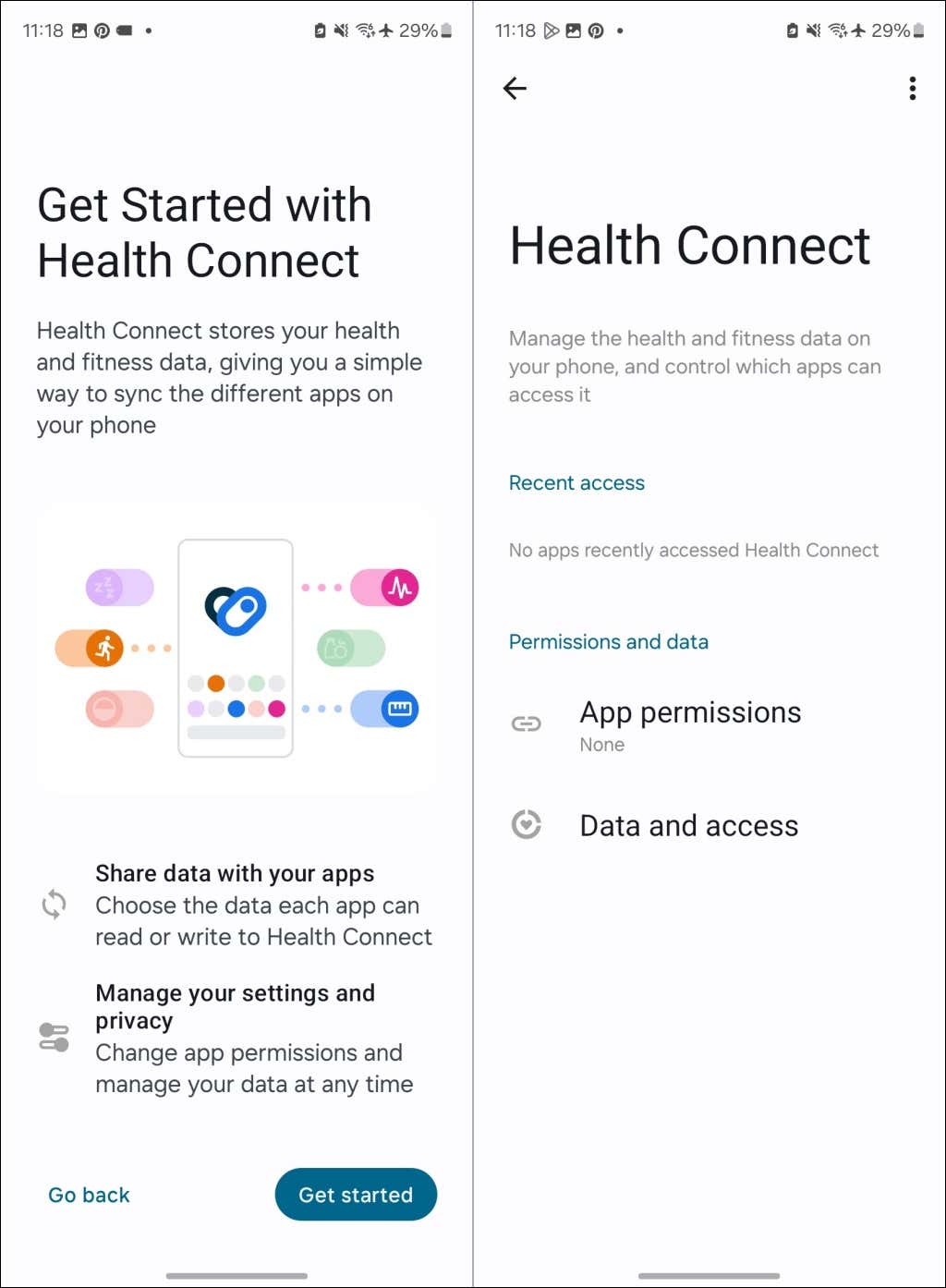 latest-android-version-health-connect-app - Online Tech Tips Health Connect in Android 14 - latest-android-version-health-connect-app