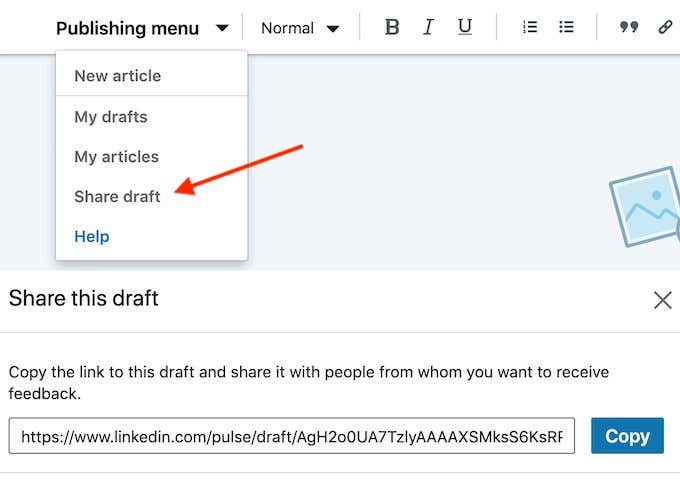 linkedin_publishing-menu - Online Tech Tips How to Post an Article on LinkedIn image 5 - linkedin_publishing-menu