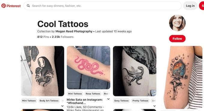 Pinterest image - pinterst-tattoo-board