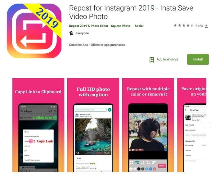 There’s An App For That image - Repost for Instagram 2019
