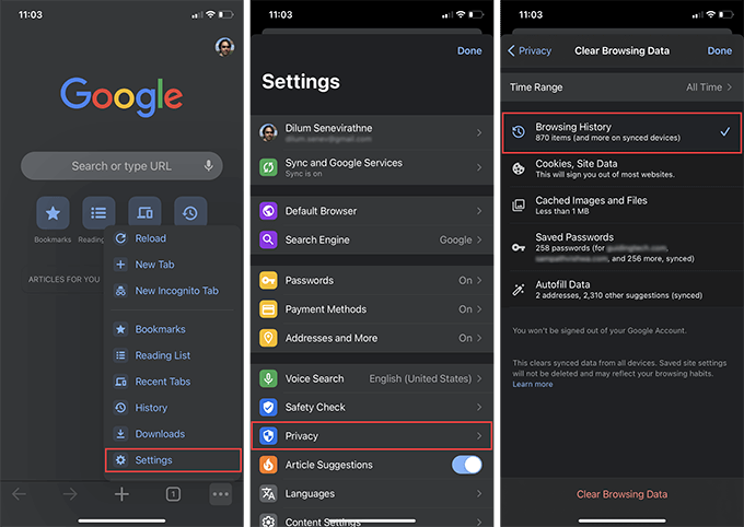 04-Chrome-Mobile - Online Tech Tips Clear Browser History in Google Chrome image 4 - 04-Chrome-Mobile