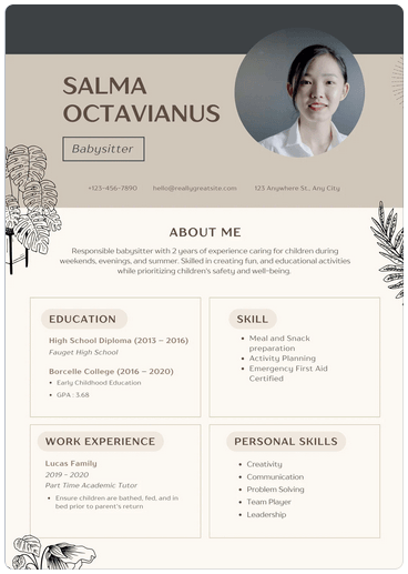 12-canva-resume-templates-for-any-profession-3-compressed - Online Tech Tips Brown Cream Simple Resume CV image - 12-canva-resume-templates-for-any-profession-3-compressed