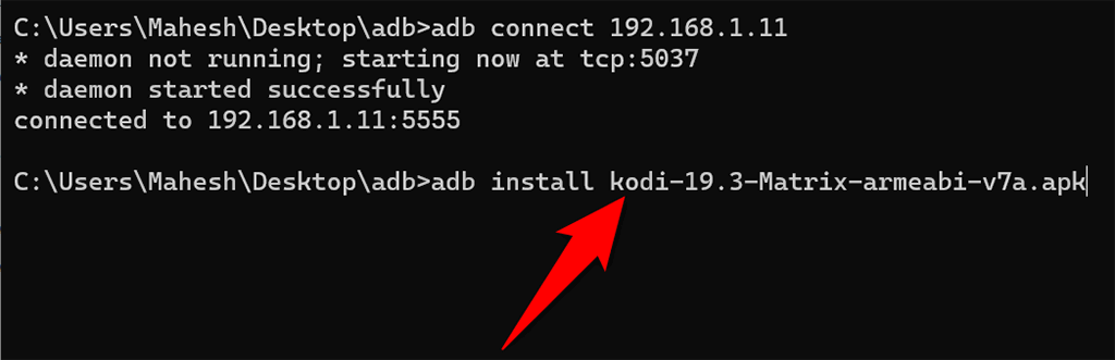 14-install-kodi-command - Online Tech Tips Install Kodi on Fire TV Stick Using a Computer image 5 - 14-install-kodi-command
