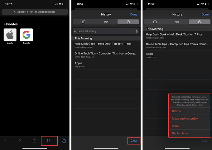 17-Safari-Mobile - Online Tech Tips Clear Browser History in Apple Safari image 3 - 17-Safari-Mobile