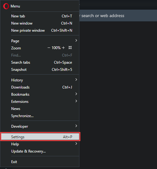 18-Opera-Settings - Online Tech Tips Clear Browser History in Opera Browser image - 18-Opera-Settings