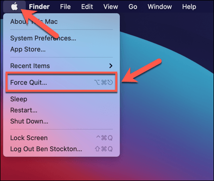 6-Force-Quit-Mac-Menu - Online Tech Tips How to Restart Discord on PC or Mac image 4 - 6-Force-Quit-Mac-Menu