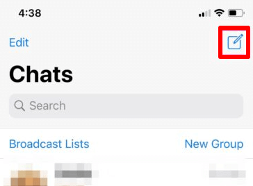 add-contact-whatsapp-ios-new-chat - Online Tech Tips How To Add a Contact On WhatsApp image 6 - add-contact-whatsapp-ios-new-chat