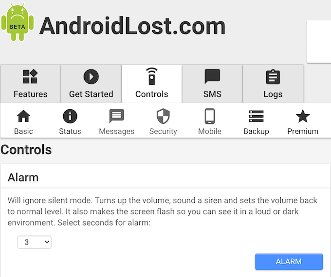 android-lost_controls - Online Tech Tips Use Android Lost To Erase Your Android Phone image 6 - android-lost_controls