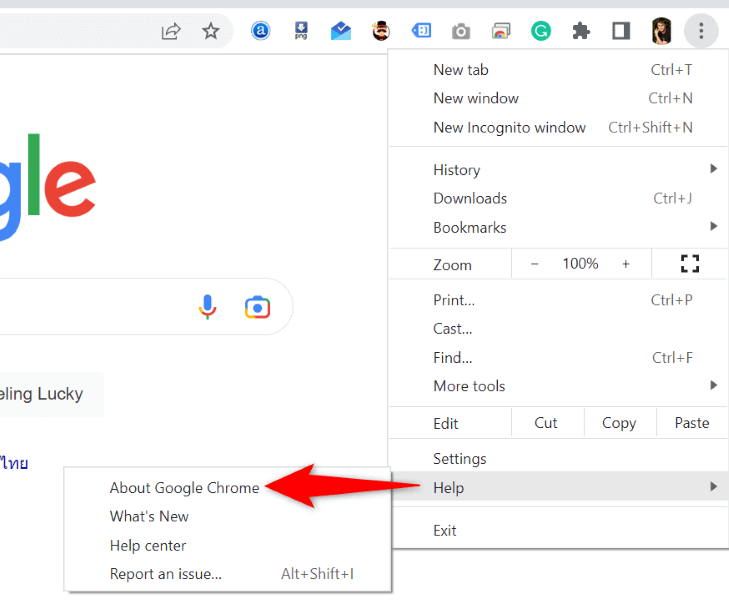 how-to-fix-the-this-site-cant-be-reached-error-in-google-chrome-11-compressed - Online Tech Tips The "About Google Chrome" option highlighted in the Chrome menu. - how-to-fix-the-this-site-cant-be-reached-error-in-google-chrome-11-compressed