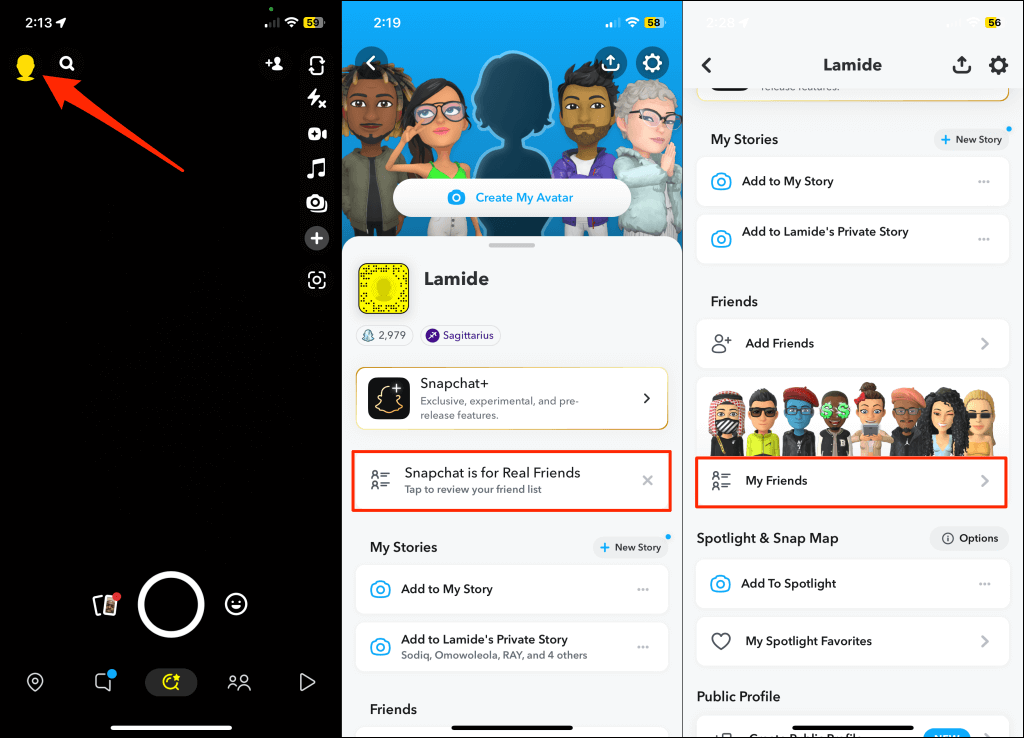 how-to-see-how-many-friends-you-have-on-snapchat-5-compressed - Online Tech Tips See All Friends from Your Profile image - how-to-see-how-many-friends-you-have-on-snapchat-5-compressed