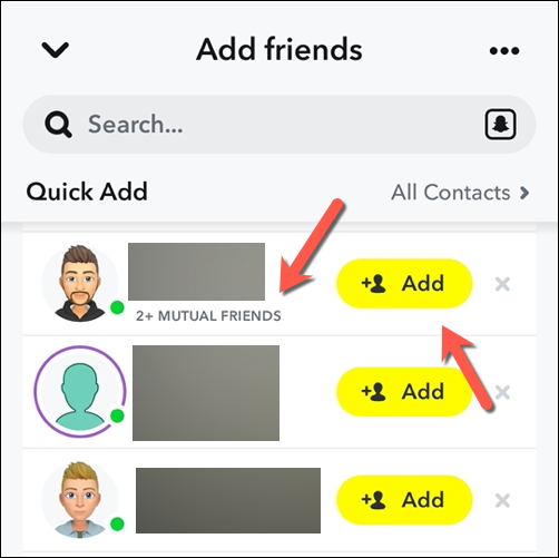 how-to-see-mutual-friends-on-snapchat-ott-5-compressed - Online Tech Tips Adding a user on Snapchat to your friends list via the Quick Add menu - how-to-see-mutual-friends-on-snapchat-ott-5-compressed