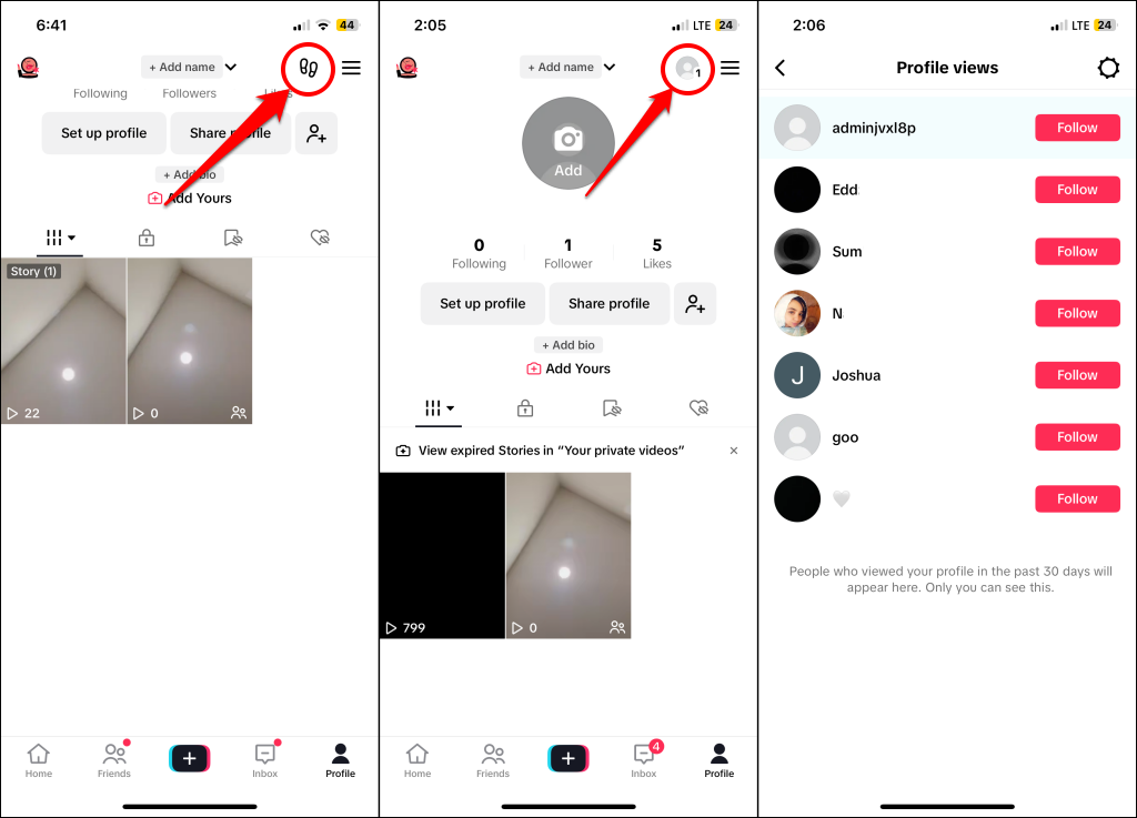 how-to-see-who-viewed-your-tiktok-profile - Online Tech Tips Profile views page on TikTok - how-to-see-who-viewed-your-tiktok-profile