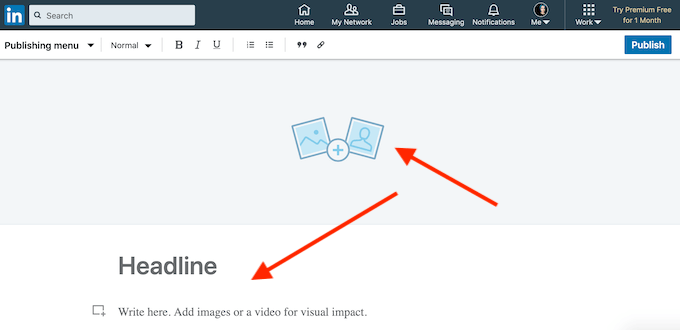 linkedin-publishing-tool - Online Tech Tips How to Post an Article on LinkedIn image 3 - linkedin-publishing-tool
