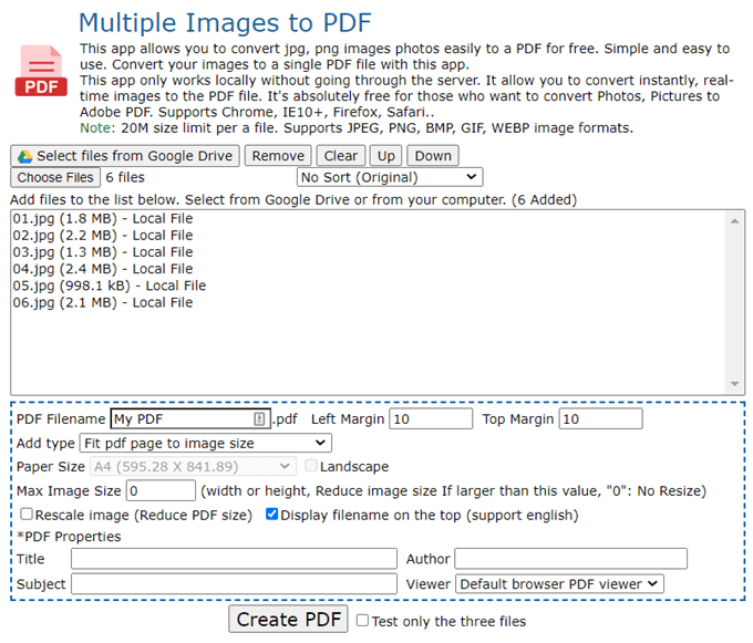 Multiple-Images-PDF-Chrome - Online Tech Tips Use a Chrome Extension image - Multiple-Images-PDF-Chrome