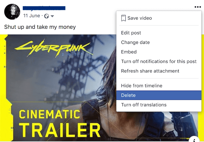 screenshot_fb_delete-post - Online Tech Tips How To Mass Delete Facebook Posts image - screenshot_fb_delete-post
