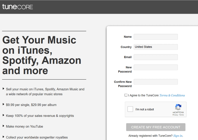 sign-up-tunecore - Online Tech Tips TuneCore image - sign-up-tunecore