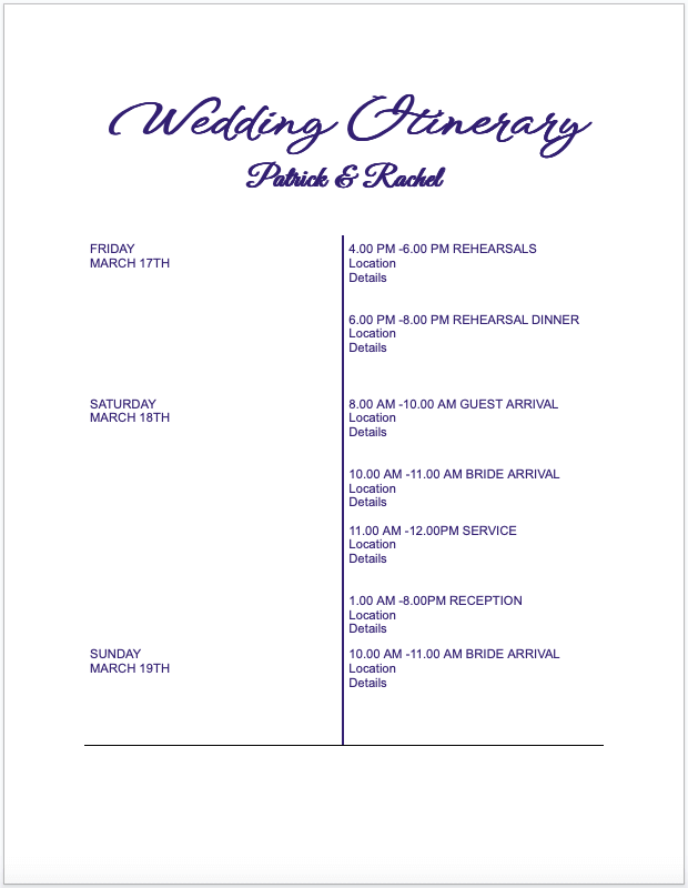 the-best-15-free-itinerary-templates-for-google-docs-13-compressed - Online Tech Tips Wedding Itineraries image - the-best-15-free-itinerary-templates-for-google-docs-13-compressed